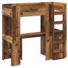 vidaXL Etagenbettgestell mit Schreibtisch Altholz 75 x 190 cm