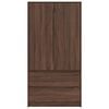 vidaXL Schrank Braun Eichen-Optik 79,5 x 49 x 156 cm Holzwerkstoff