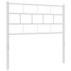 vidaXL Ersatz-Kopfteil Metall Wei&szlig; 90 cm