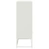 vidaXL Highboard Wei&szlig; 68x39x111,5 cm Stahl