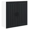 vidaXL Wandschrank LUCCA Schwarz 80 x 31 x 80 cm Holzwerkstoff