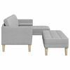vidaXL Sofa Set mit Kissen 2 pcs Wolkengrau Polyester