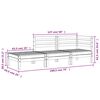 vidaXL Gartensofa 3-Sitzer Kiefernholz Impr&auml;gniert
