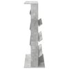 vidaXL Magazinregal Beton Grau 70 x 41 x 126 cm Holzwerkstoff