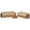 vidaXL Outdoor-Sofagarnitur 9 stk. Natur und Beige