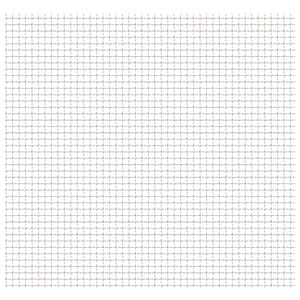 vidaXL Wellengitter Edelstahl 50&times;50 cm 21&times;21&times;2,5 mm