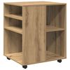 vidaXL Rollschrank Artisan-Eiche 60x53x72 cm Holzwerkstoff