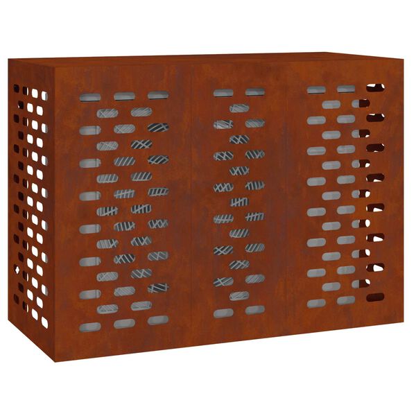 vidaXL Klimaanlagenabdeckung Rostig 110 x 50 x 80 cm Wetterfeststahl