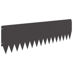 vidaXL Rasenkante 10 stk. 103 x 30 cm Stahl Schwarz