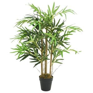 vidaXL Bambusbaum K&uuml;nstlich 500 Bl&auml;tter 80 cm Gr&uuml;n