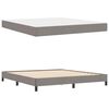 vidaXL Boxspringbett mit Matratze Taupe 180 x 200 cm Stoff