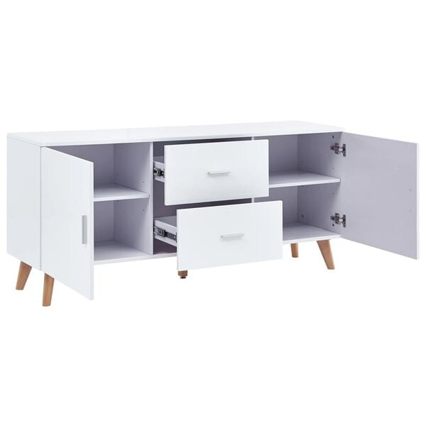 vidaXL Sideboard Wei&szlig; 160&times;40&times;70 cm MDF