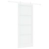 vidaXL Schiebet&uuml;r 86 x 211 cm Holzwerkstoff Wei&szlig;