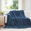 vidaXL &Uuml;berwurfdecke Marineblau 240 x 220 cm Fleece