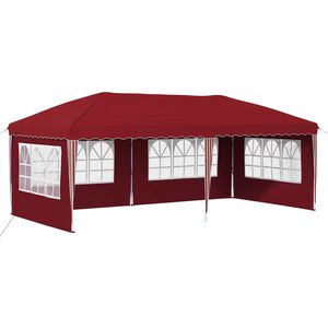 vidaXL Pop-up Partyzelt 575 x 289 x 245 cm Bordeauxrot
