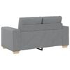 vidaXL Zweisitzer-Sofa Hellgrau 160x77x82 cm Stoff