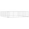 vidaXL Outdoor-Hundezwinger Verzinkter Stahl 760x760x185 cm