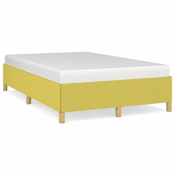 vidaXL Bettgestell ohne Matratze Gr&uuml;n 120x200 cm Stoff