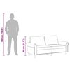 vidaXL 2-Sitzer-Sofa Braun 140 cm Samt
