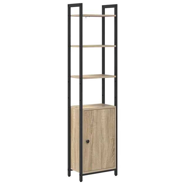 vidaXL B&uuml;cherregal Sonoma-Eiche 40 x 24 x 161 cm Holzwerkstoff