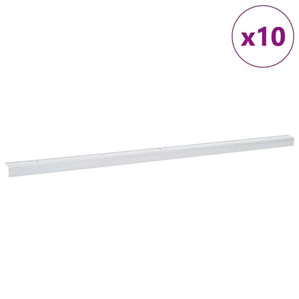 vidaXL Treppenkantenprofile 10 pcs Silber 67 cm Aluminium