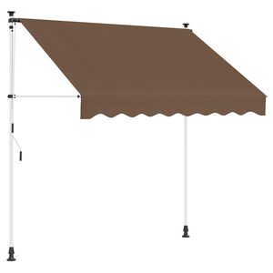 vidaXL Manuell einziehbare Markise Taupe 350 cm