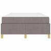 vidaXL Bettrahmen mit Matratze Taupe 120 x 190 cm Stoff
