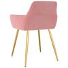 vidaXL Esszimmerst&uuml;hle 6 Stk. Rosa Samt