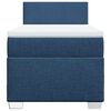 vidaXL Boxspringbett mit Matratze Blau 100x200 cm Stoff