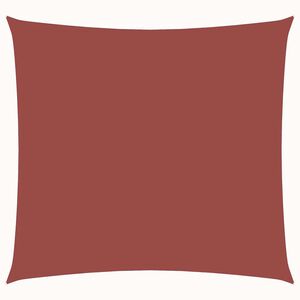 vidaXL Sonnensegel Oxford-Gewebe Quadratisch 4x4 m Terrakotta-Rot