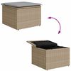 vidaXL Gartensofa-set mit Kissen 7 pcs Beige Poly-Rattan