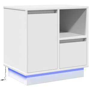 vidaXL Nachttisch mit Schubladen Wei&szlig; 50 x 34,5 x 50 cm Holzwerkstoff