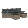 vidaXL Gartensofa-set 6 stk. Poly Rattan