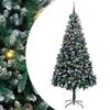 vidaXL K&uuml;nstlicher Weihnachtsbaum mit 300 LEDs mit St&auml;nder Gr&uuml;n 240 cm