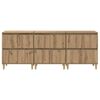 vidaXL Sideboards 3 pcs Artisan-Eiche 60 x 35 x 70 cm Holzwerkstoff