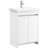 vidaXL Badezimmerm&ouml;bel-Set Wei&szlig; 61 x 40 x 84,5 cm Holzwerkstoff