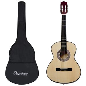 vidaXL Klassikgitarre f&uuml;r Anf&auml;nger mit Tasche 4/4 39"