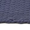 vidaXL Teppich Rechteckig Marineblau 160x230 cm Baumwolle