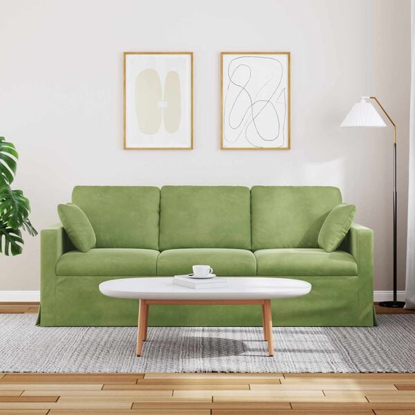 vidaXL Sofa Hellgr&uuml;n Gesamtabmessungen: 198 x 78 x 80 cm (B x T x H)