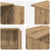 vidaXL Empfangstheke Artisan-Eiche 135x50x103,5 cm Holzwerkstoff