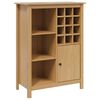 vidaXL Weinschrank HILL Honigbraun 79,5 x 40 x 107,5 cm