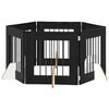 vidaXL Hundetor mit St&auml;ndern 6 pcs Schwarze Eiche 60 x 60 cm
