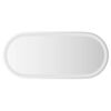 vidaXL LED-Badspiegel 80x35 cm Oval