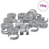 vidaXL Zapfenschloss-Muttern 4000 pcs Silber Metall