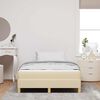 vidaXL Boxspringbett mit Matratze Creme 120 x 190 cm Stoff
