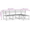 vidaXL 4-tlg. Garten-Lounge-Set Massivholz Kiefer
