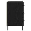 vidaXL Nachttisch Schwarz Eichen-Optik 40 x 40 x 66 cm Holzwerkstoff