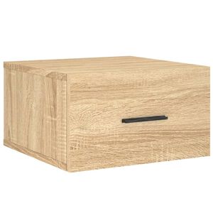 vidaXL Wand-Nachttisch Sonoma-Eiche 35x35x20 cm