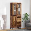 vidaXL Highboard mit Schubladen 2 pcs Altholz Holzwerkstoff