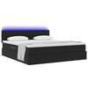 vidaXL Bett mit Stauraum und LED mit LED Schwarz 160 x 200 cm Samt